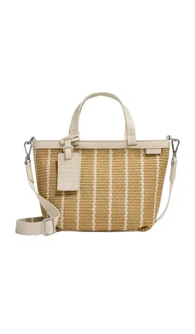 Away Mini Riviera Straw Tote | Thumbnail 1 Away Mini Riviera Straw Tote | Thumbnail 1