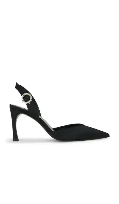 ROTATE Slingback High Heel Satin Pump | Thumbnail 1 ROTATE Slingback High Heel Satin Pump | Thumbnail 1