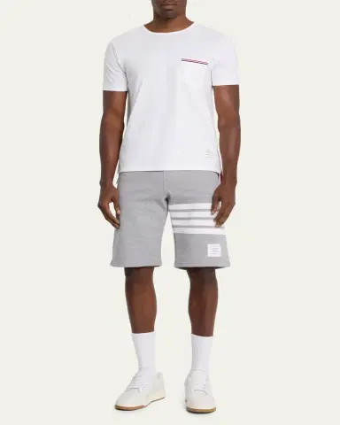Thom Browne Men's 4-Bar Basic Terry Sweat Shorts | Thumbnail 2 Thom Browne Men's 4-Bar Basic Terry Sweat Shorts | Thumbnail 2