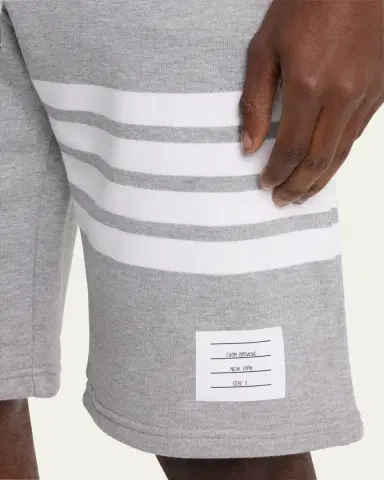 Thom Browne Men's 4-Bar Basic Terry Sweat Shorts | Thumbnail 5 Thom Browne Men's 4-Bar Basic Terry Sweat Shorts | Thumbnail 5