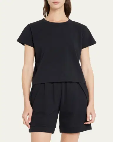 LESET Margo Short-Sleeve Cotton Crewneck Tee | Thumbnail 4 LESET Margo Short-Sleeve Cotton Crewneck Tee | Thumbnail 4
