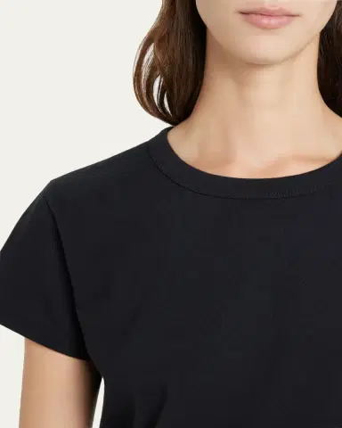 LESET Margo Short-Sleeve Cotton Crewneck Tee | Thumbnail 5 LESET Margo Short-Sleeve Cotton Crewneck Tee | Thumbnail 5