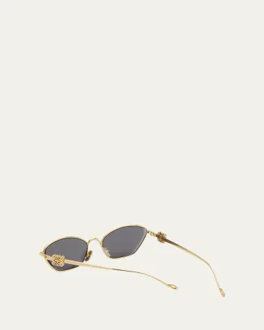 LOEWE Anagram Golden Metal Cat-Eye Sunglasses | Thumbnail 2 LOEWE Anagram Golden Metal Cat-Eye Sunglasses | Thumbnail 2