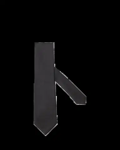 ZEGNA Men's Solid Silk Evening Tie, 8cm | Thumbnail 2 ZEGNA Men's Solid Silk Evening Tie, 8cm | Thumbnail 2