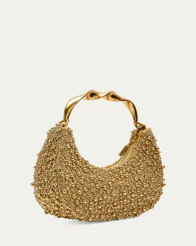 SIMKHAI Evelyn Crescent Beaded Top-Handle Bag | Thumbnail 3 SIMKHAI Evelyn Crescent Beaded Top-Handle Bag | Thumbnail 3