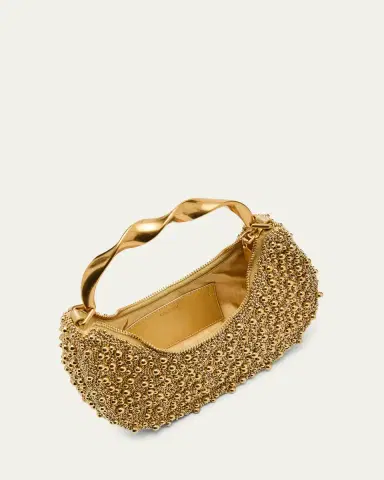 SIMKHAI Evelyn Crescent Beaded Top-Handle Bag | Thumbnail 4 SIMKHAI Evelyn Crescent Beaded Top-Handle Bag | Thumbnail 4