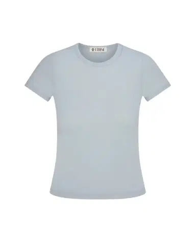 ÉTERNE Fitted Crewneck Short-Sleeve T-Shirt | Thumbnail 1 ÉTERNE Fitted Crewneck Short-Sleeve T-Shirt | Thumbnail 1