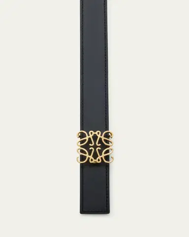 LOEWE Anagram Reversible Grained Leather Belt | Thumbnail 2 LOEWE Anagram Reversible Grained Leather Belt | Thumbnail 2