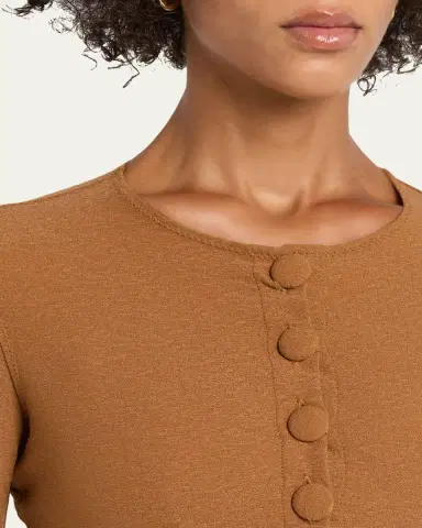 Lisa Marie Fernandez Crepe Cropped Cardigan | Thumbnail 4 Lisa Marie Fernandez Crepe Cropped Cardigan | Thumbnail 4