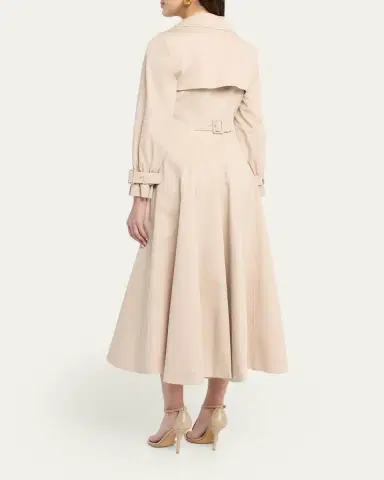 ALICE + OLIVIA Ellie Godet Trench Coat | Thumbnail 3 ALICE + OLIVIA Ellie Godet Trench Coat | Thumbnail 3