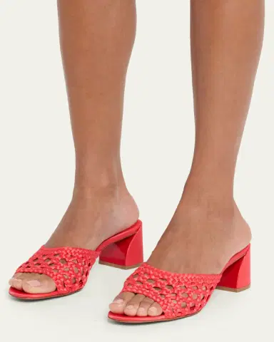 Christian Louboutin 5mm Jane Woven Silk Mule Sandals | Thumbnail 2 Christian Louboutin 5mm Jane Woven Silk Mule Sandals | Thumbnail 2