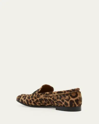 FERRAGAMO Soldy Leopard Calf Hair Loafers | Thumbnail 2 FERRAGAMO Soldy Leopard Calf Hair Loafers | Thumbnail 2