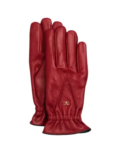 Valentino Garavani VLogo Signature Leather Gloves | Thumbnail 1 Valentino Garavani VLogo Signature Leather Gloves | Thumbnail 1