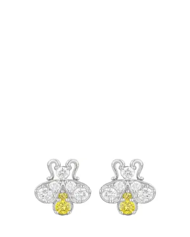 Paul Morelli 18K White Gold Yellow and White Diamond Firefly Earrings | Thumbnail 1 Paul Morelli 18K White Gold Yellow and White Diamond Firefly Earrings | Thumbnail 1