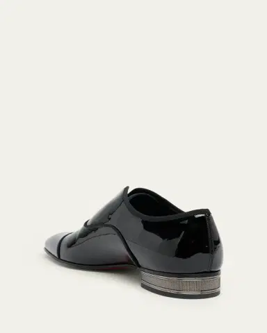 Christian Louboutin Men's Alphamale Galvin Patent Leather Cap-Toe Loafers | Thumbnail 2 Christian Louboutin Men's Alphamale Galvin Patent Leather Cap-Toe Loafers | Thumbnail 2