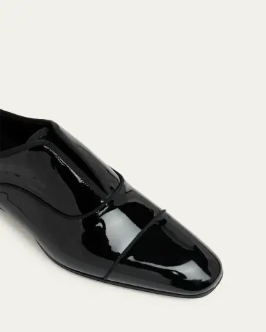 Christian Louboutin Men's Alphamale Galvin Patent Leather Cap-Toe Loafers | Thumbnail 3 Christian Louboutin Men's Alphamale Galvin Patent Leather Cap-Toe Loafers | Thumbnail 3