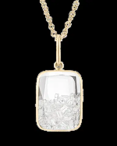 MORITZ GLIK 18K Yellow Gold Ten Fourteen Kaleidoscope Shaker Pendant with Diamonds | Thumbnail 2 MORITZ GLIK 18K Yellow Gold Ten Fourteen Kaleidoscope Shaker Pendant with Diamonds | Thumbnail 2
