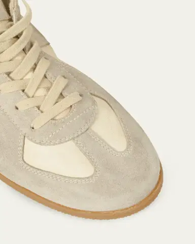 Maison Margiela Men's Replica Napa Leather and Suede Low-Top Sneakers | Thumbnail 4 Maison Margiela Men's Replica Napa Leather and Suede Low-Top Sneakers | Thumbnail 4