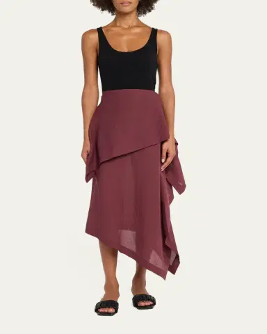 Issey Miyake All Squares Layered Midi Skirt | Thumbnail 2 Issey Miyake All Squares Layered Midi Skirt | Thumbnail 2