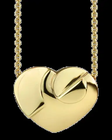 Paul Morelli 18K Yellow Gold Moderne Heart Pendant Necklace | Thumbnail 2 Paul Morelli 18K Yellow Gold Moderne Heart Pendant Necklace | Thumbnail 2