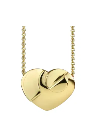 Paul Morelli 18K Yellow Gold Moderne Heart Pendant Necklace | Thumbnail 1 Paul Morelli 18K Yellow Gold Moderne Heart Pendant Necklace | Thumbnail 1