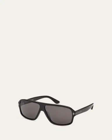 Tom Ford Men's William-02 Acetate Rectangle Sunglasses | Thumbnail 2 Tom Ford Men's William-02 Acetate Rectangle Sunglasses | Thumbnail 2