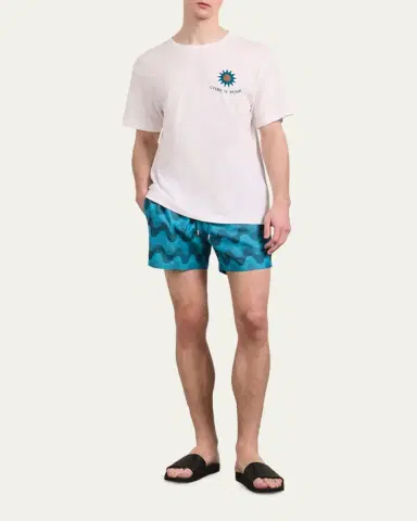 Frescobol Carioca Men's Nylon Copacabana Swim Trunks | Thumbnail 2 Frescobol Carioca Men's Nylon Copacabana Swim Trunks | Thumbnail 2
