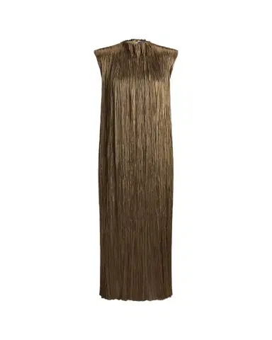 Ralph Lauren Collection Virna Pleated Lamé Cocktail Dress | Thumbnail 1 Ralph Lauren Collection Virna Pleated Lamé Cocktail Dress | Thumbnail 1