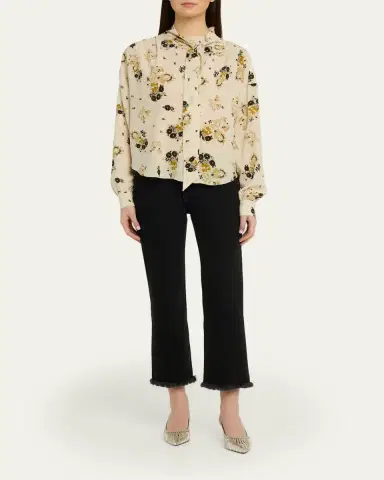 Isabel Marant Ombela Frayed Straight-Leg Ankle Jeans | Thumbnail 2 Isabel Marant Ombela Frayed Straight-Leg Ankle Jeans | Thumbnail 2