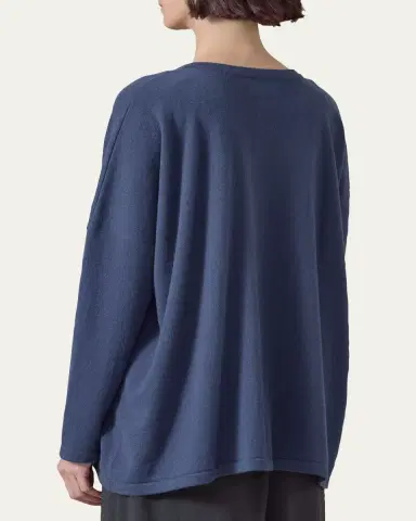 Eskandar Slim Sleeve Cardigan - Mid Plus Length | Thumbnail 3 Eskandar Slim Sleeve Cardigan - Mid Plus Length | Thumbnail 3