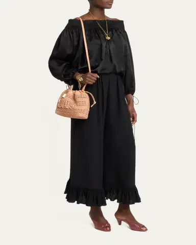 Chloé Summer Banana Mini Raffia Top Handle Bag | Thumbnail 11 Chloé Summer Banana Mini Raffia Top Handle Bag | Thumbnail 11