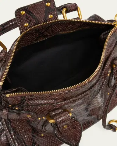 Chloe Paddington Python-Embossed Leather Top-Handle Bag | Thumbnail 4 Chloe Paddington Python-Embossed Leather Top-Handle Bag | Thumbnail 4