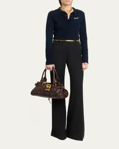 Chloe Paddington Python-Embossed Leather Top-Handle Bag | Thumbnail 5 Chloe Paddington Python-Embossed Leather Top-Handle Bag | Thumbnail 5