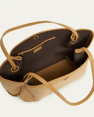 Chloe Clover Raffia-Effect Tote Bag | Thumbnail 4 Chloe Clover Raffia-Effect Tote Bag | Thumbnail 4