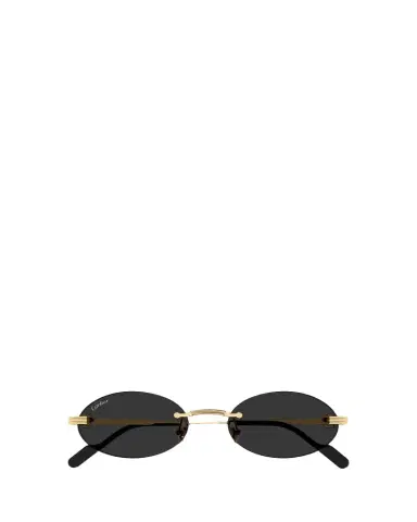 Cartier Men's Premiere de Rimless Oval Metal Sunglasses | Thumbnail 1 Cartier Men's Premiere de Rimless Oval Metal Sunglasses | Thumbnail 1