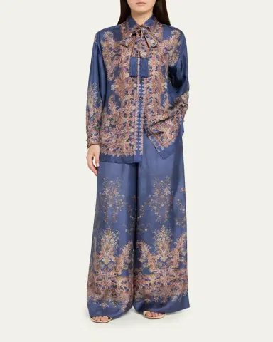 Zimmermann Valiant Relaxed Silk Shirt | Thumbnail 2 Zimmermann Valiant Relaxed Silk Shirt | Thumbnail 2