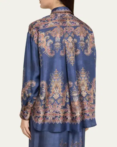 Zimmermann Valiant Relaxed Silk Shirt | Thumbnail 3 Zimmermann Valiant Relaxed Silk Shirt | Thumbnail 3