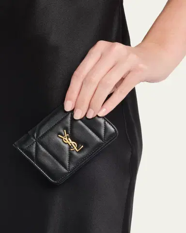 Saint Laurent Quilted Leather YSL Bi-Fold Card Case | Thumbnail 2 Saint Laurent Quilted Leather YSL Bi-Fold Card Case | Thumbnail 2
