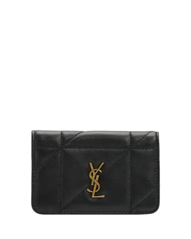 Saint Laurent Quilted Leather YSL Bi-Fold Card Case | Thumbnail 1 Saint Laurent Quilted Leather YSL Bi-Fold Card Case | Thumbnail 1