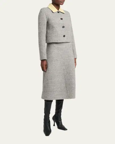 Proenza Schouler Gaelle Paneled Flare Midi Skirt | Thumbnail 2 Proenza Schouler Gaelle Paneled Flare Midi Skirt | Thumbnail 2
