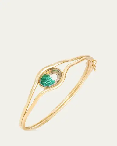 MORITZ GLIK 18K Yellow Gold Kaleidoscope Shaker Rastro Bracelet with Emeralds | Thumbnail 2 MORITZ GLIK 18K Yellow Gold Kaleidoscope Shaker Rastro Bracelet with Emeralds | Thumbnail 2