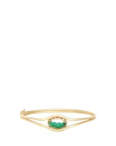 MORITZ GLIK 18K Yellow Gold Kaleidoscope Shaker Rastro Bracelet with Emeralds | Thumbnail 1 MORITZ GLIK 18K Yellow Gold Kaleidoscope Shaker Rastro Bracelet with Emeralds | Thumbnail 1