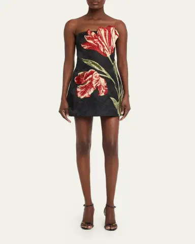 ALICE + OLIVIA Katia Embellished Strapless Mini Dress | Thumbnail 2 ALICE + OLIVIA Katia Embellished Strapless Mini Dress | Thumbnail 2