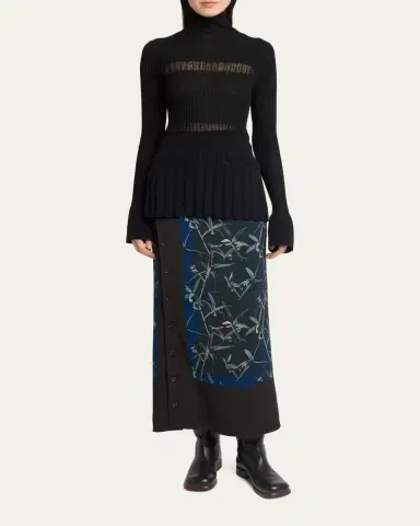 Proenza Schouler Rosario Striped Merino Wool Rib Turtleneck Sweater | Thumbnail 2 Proenza Schouler Rosario Striped Merino Wool Rib Turtleneck Sweater | Thumbnail 2