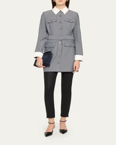 Toccin Valerie Belted Mini Shirtdress | Thumbnail 2 Toccin Valerie Belted Mini Shirtdress | Thumbnail 2
