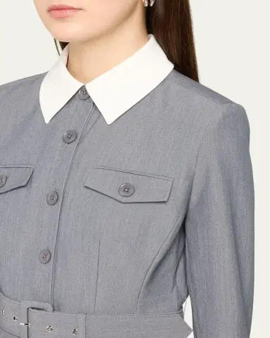 Toccin Valerie Belted Mini Shirtdress | Thumbnail 5 Toccin Valerie Belted Mini Shirtdress | Thumbnail 5