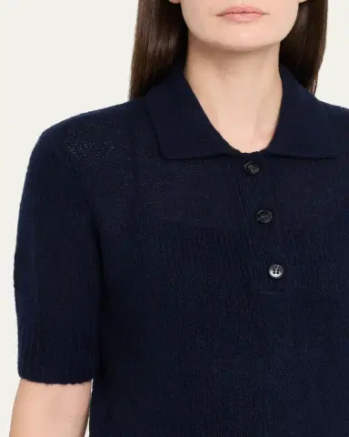 Lisa Yang Masy Cashmere Silk Polo Sweater | Thumbnail 5 Lisa Yang Masy Cashmere Silk Polo Sweater | Thumbnail 5