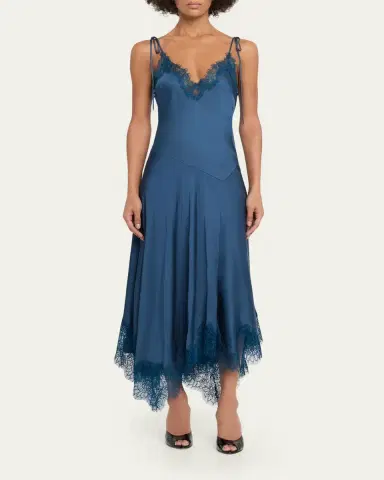 A.L.C. Aleena Satin Lace Maxi Dress | Thumbnail 2 A.L.C. Aleena Satin Lace Maxi Dress | Thumbnail 2