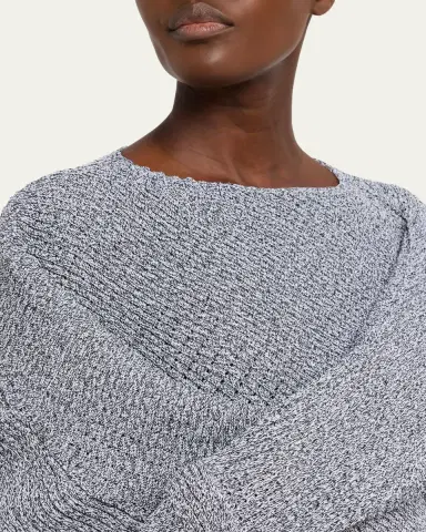 Issey Miyake Found Stone Short-Sleeve Mesh-Knit Top | Thumbnail 5 Issey Miyake Found Stone Short-Sleeve Mesh-Knit Top | Thumbnail 5