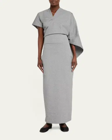 Issey Miyake Allow Sculptural Cape Maxi Dress | Thumbnail 2 Issey Miyake Allow Sculptural Cape Maxi Dress | Thumbnail 2